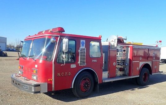 FEDERAL FIRE TRUCK, COLUMBUS, OHIO, AJS. AUTO PARTS